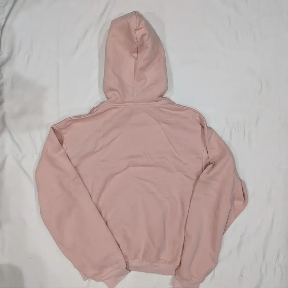 SKIMS Cotton Fleece Classic Pullover Hoodie Light Pink M Women Logo NWT - Picture 5 of 7